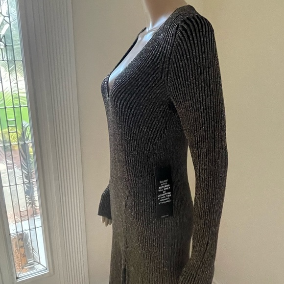 BCBG Max Azria Macki Metallic Dress, Size M - Picture 5 of 9